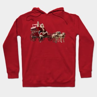 Santa Claus dog christmas Hoodie